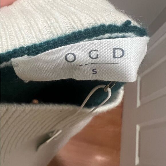 NWT Revolve One Grey Day Cashmere color block turtleneck size small oversized - Picture 8 of 10